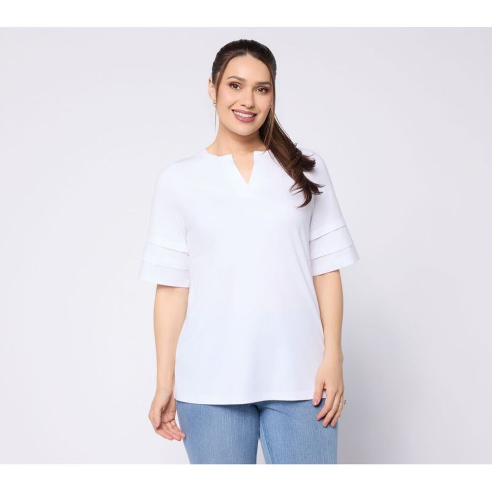Belle by Kim Gravel Women's Top Sz 2XS (XXS) Make Your Selection: White